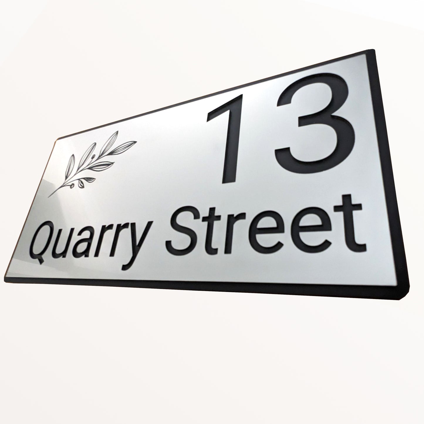The Strata – Sleek Metallic Finish Sign