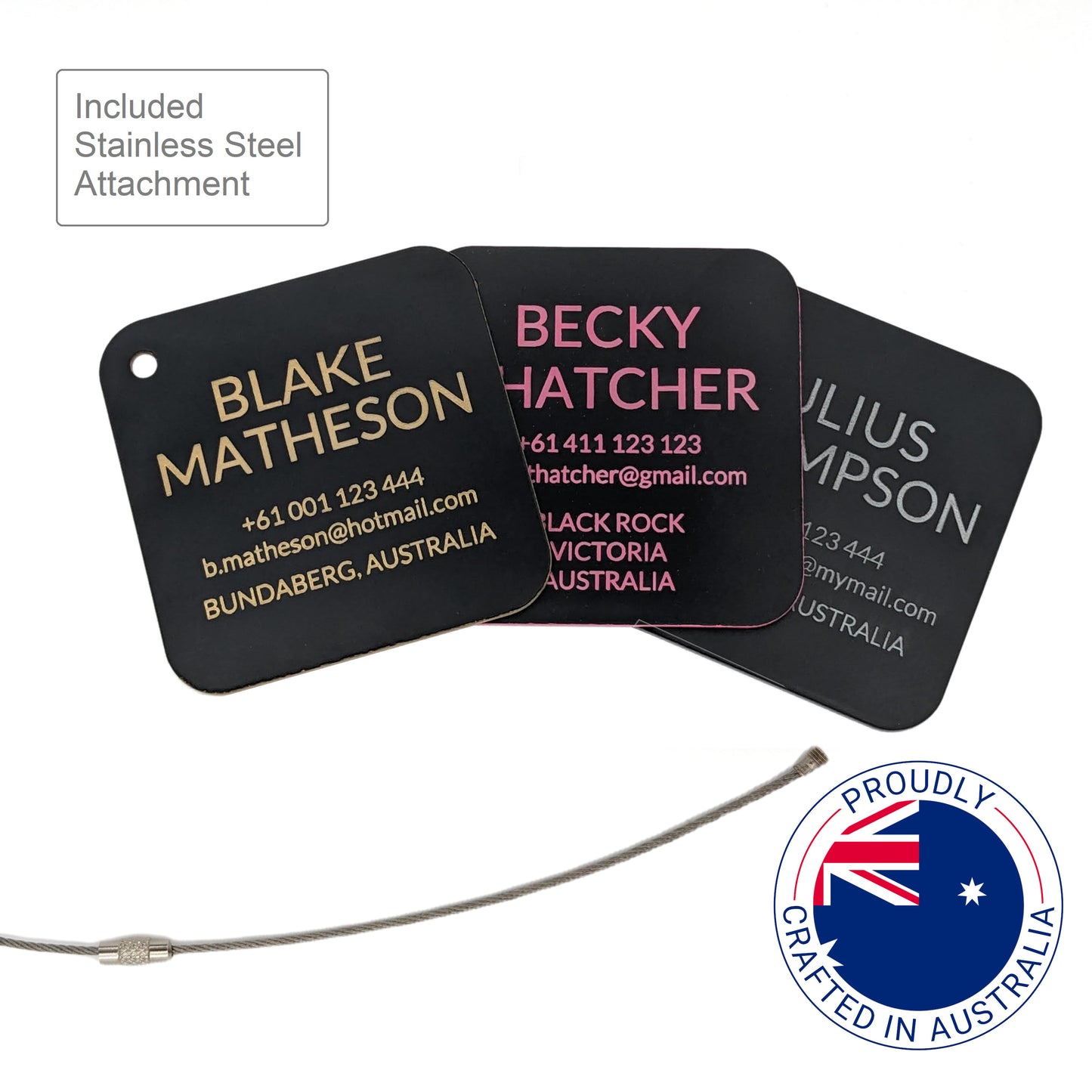 Bag Tag (Matte Black)