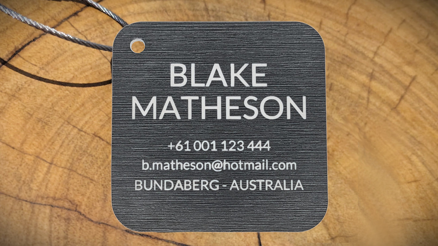 Bag Tag (Metal Look)