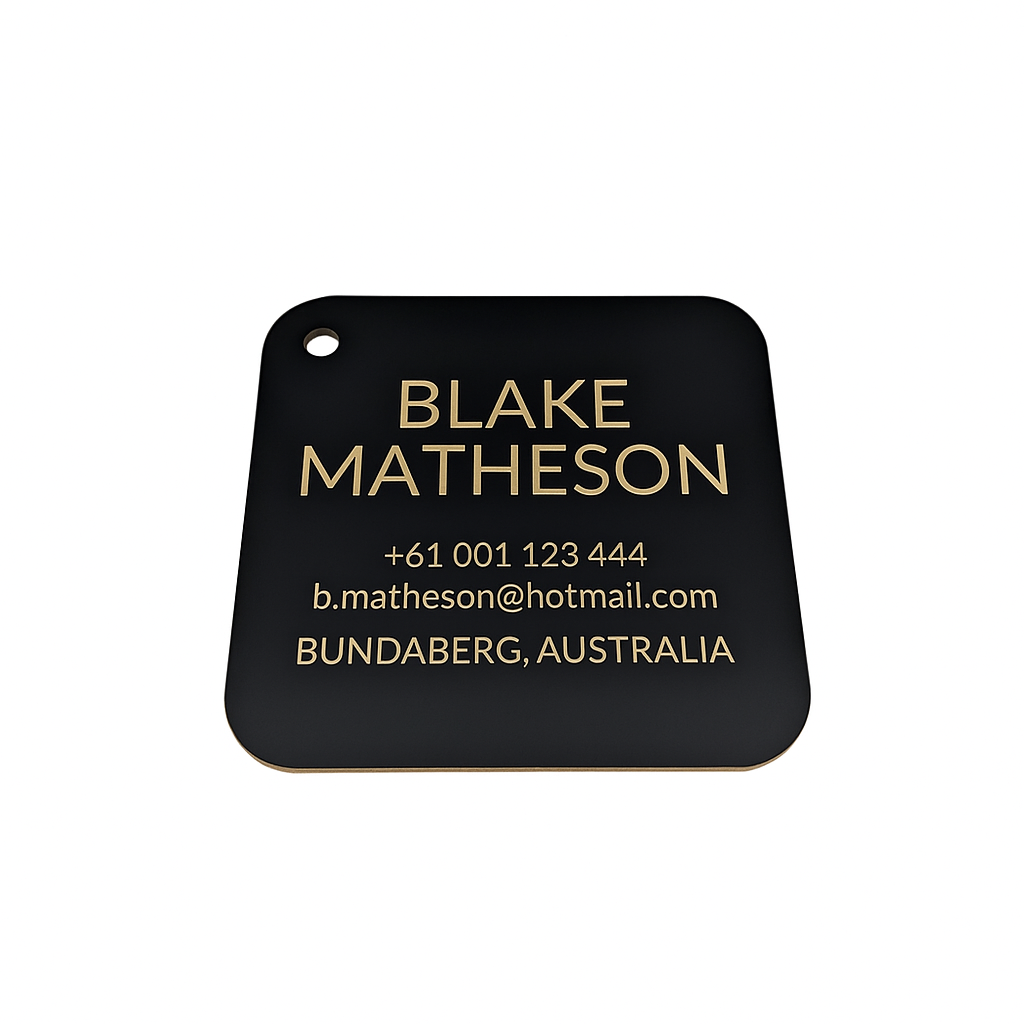 Bag Tag (Matte Black)