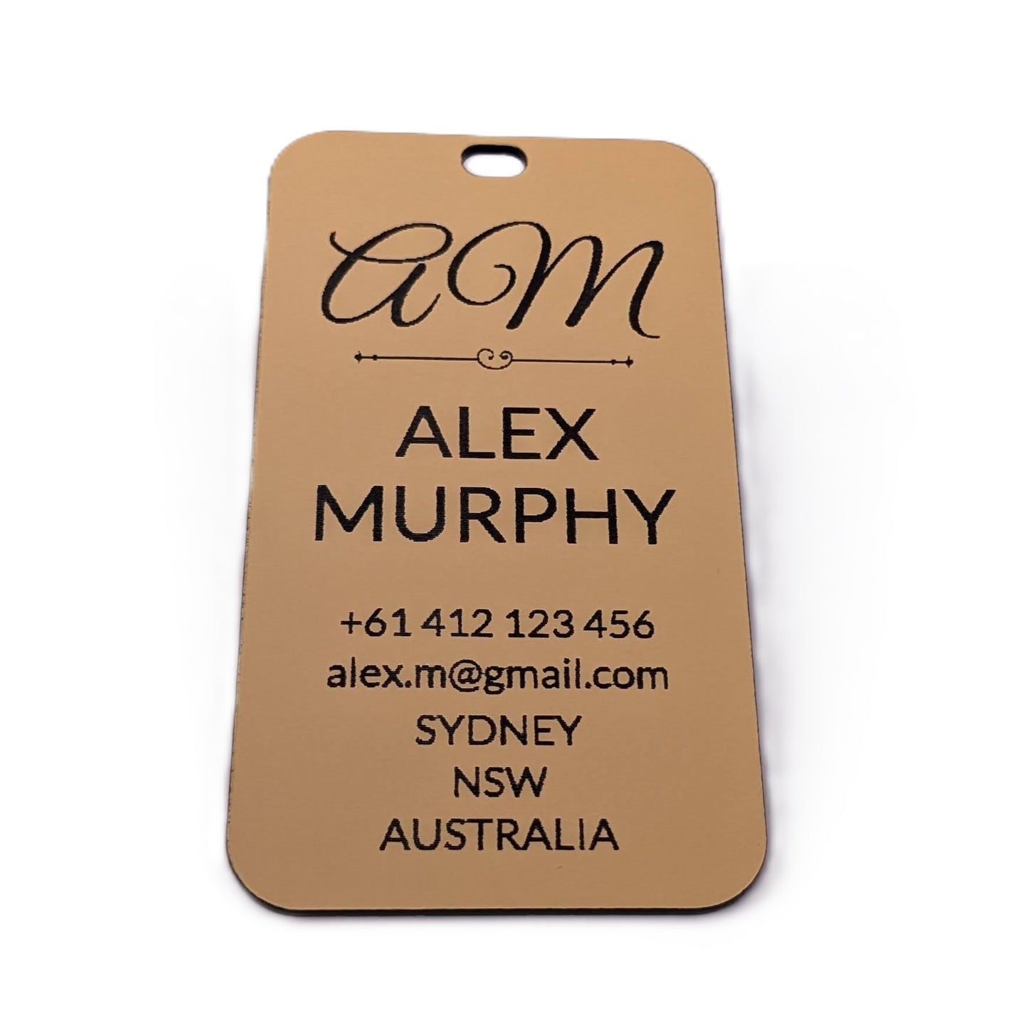 Rectangle Tag (Metal Look)
