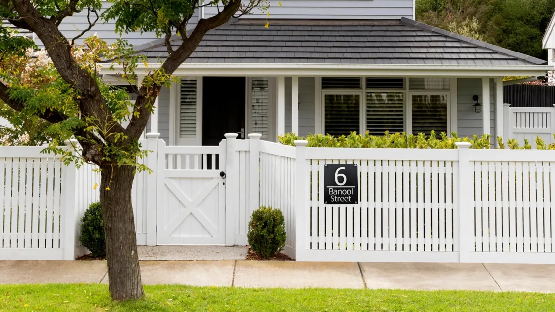 The Halo - Contemporary Dual-Layer Acrylic Address Plate