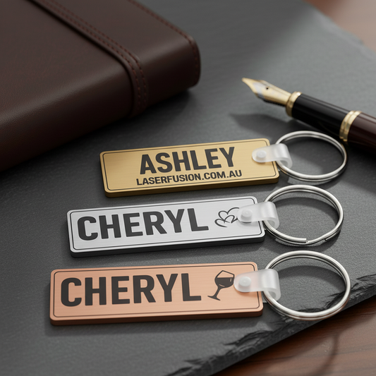 Key Tag - Metal Look