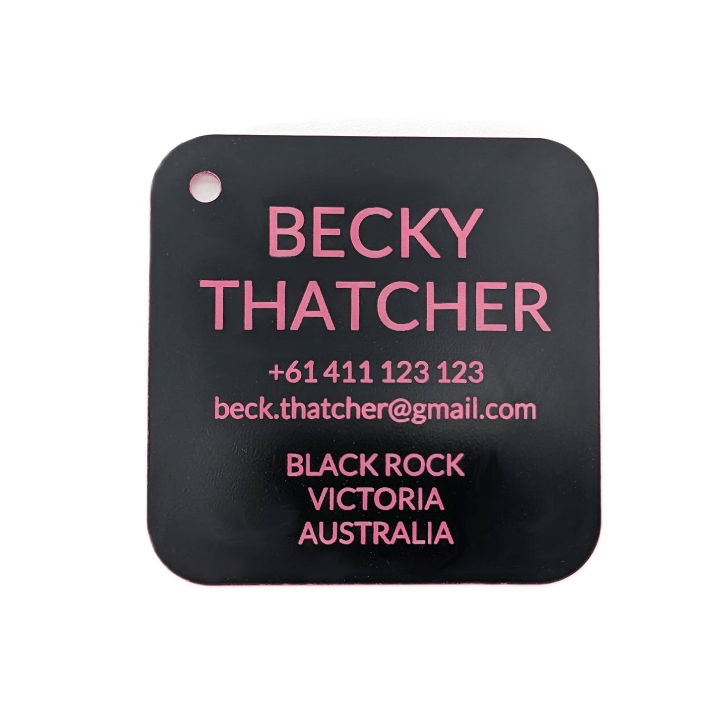 Bag Tag (Matte Black)