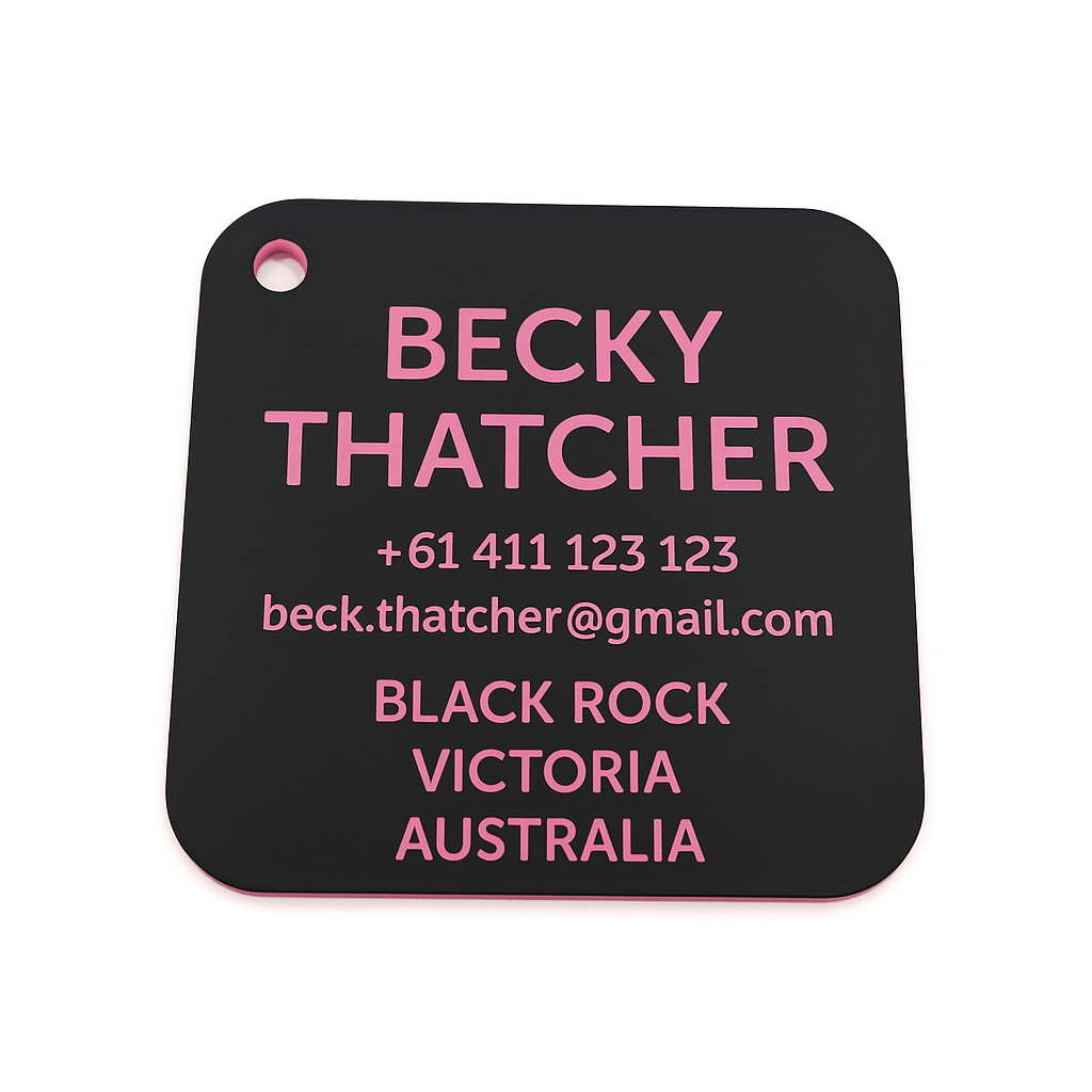 Bag Tag (Matte Black)
