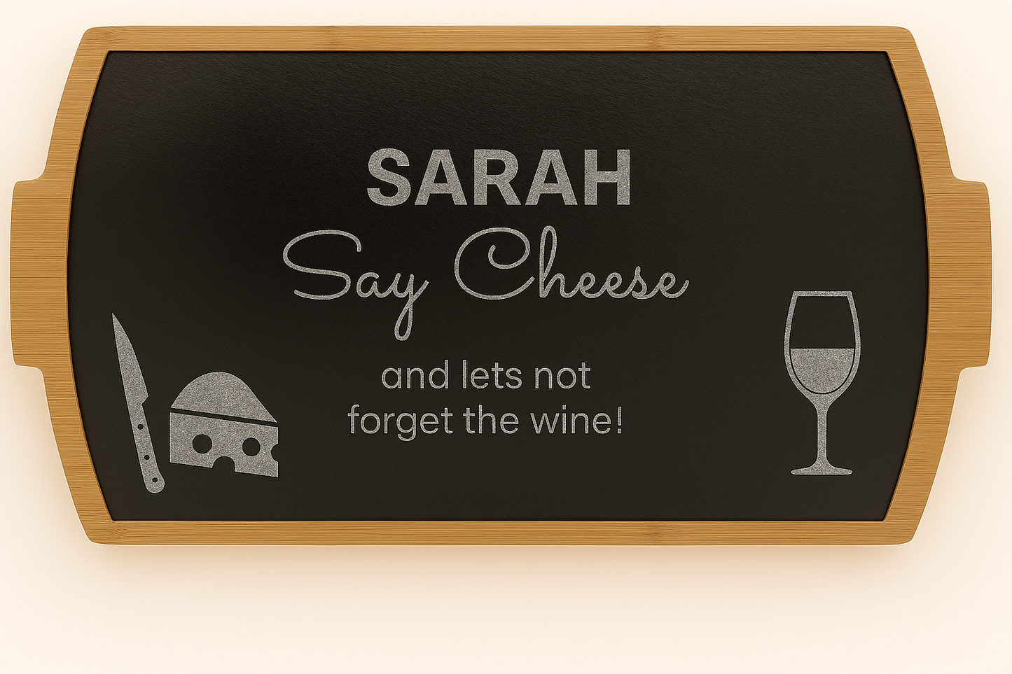 Bamboo & Slate Cheese Board