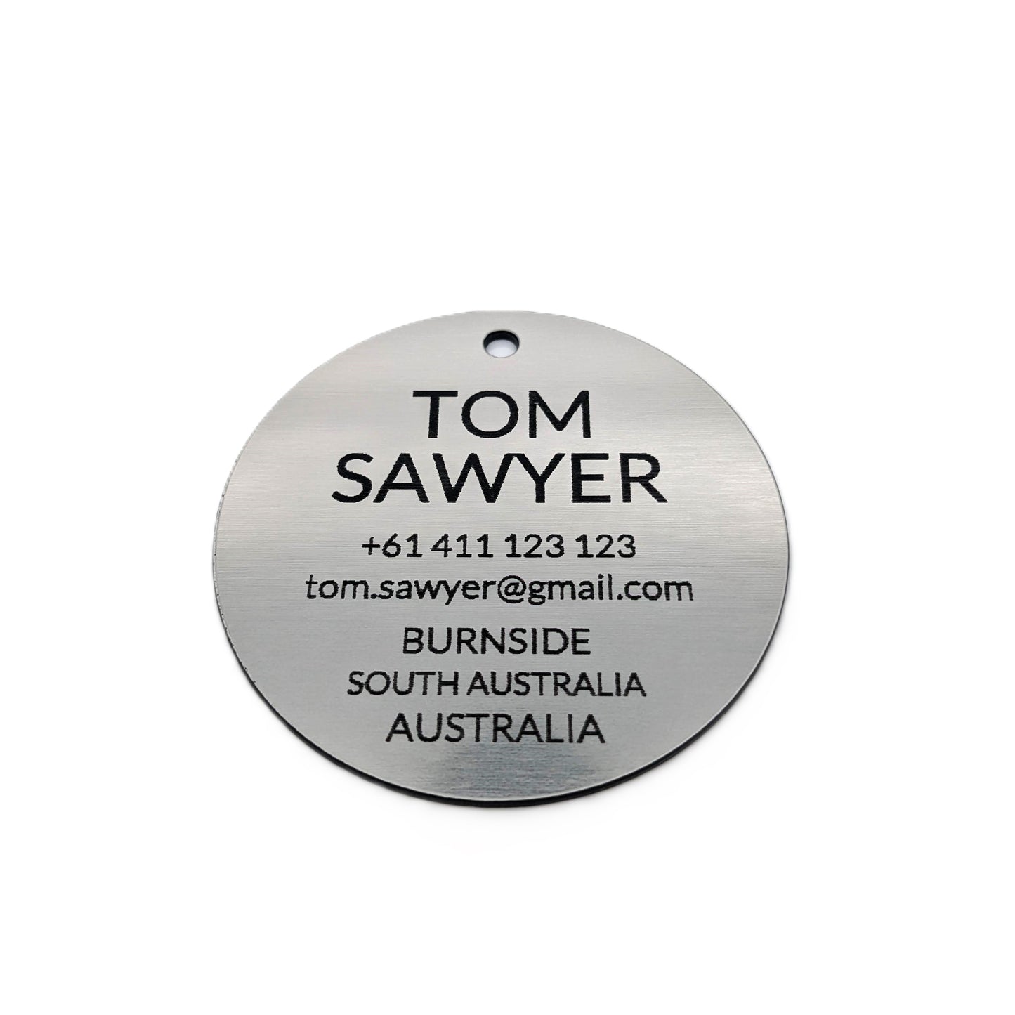 Round Tag (Metal Look)