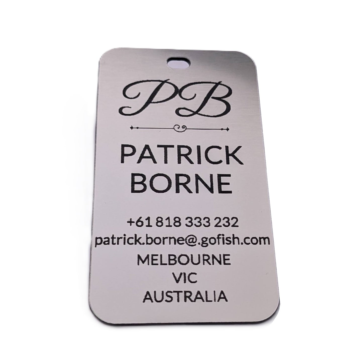 Rectangle Tag (Metal Look)