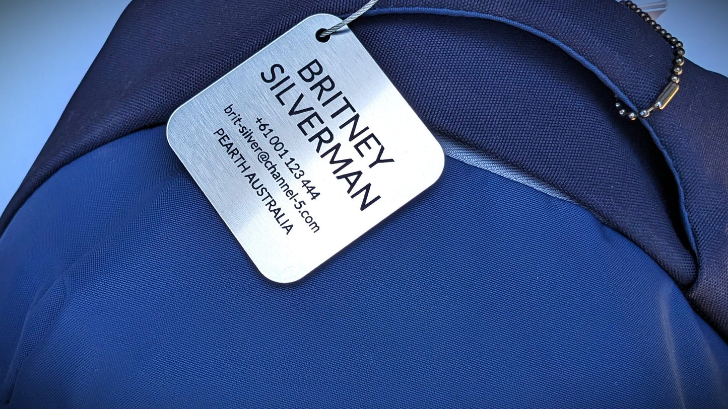 Bag Tag (Metal Look)