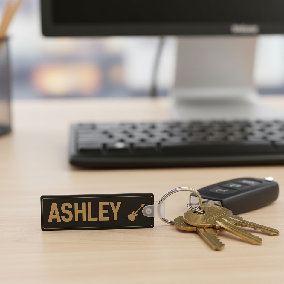 Key Tag - Matte Black