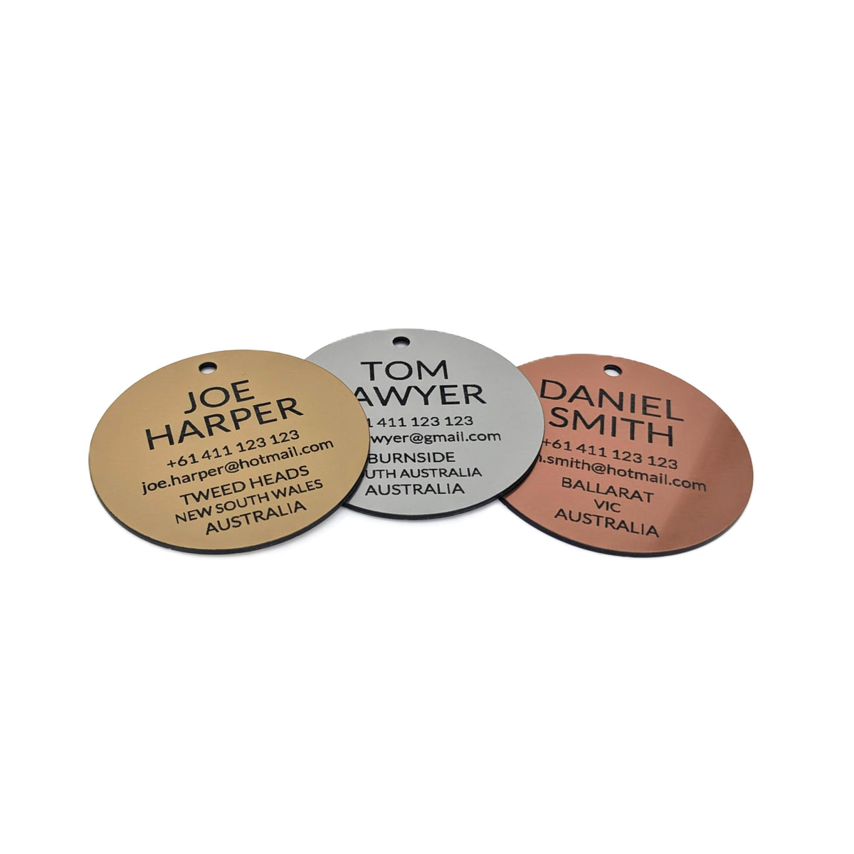 Round Tag (Metal Look)