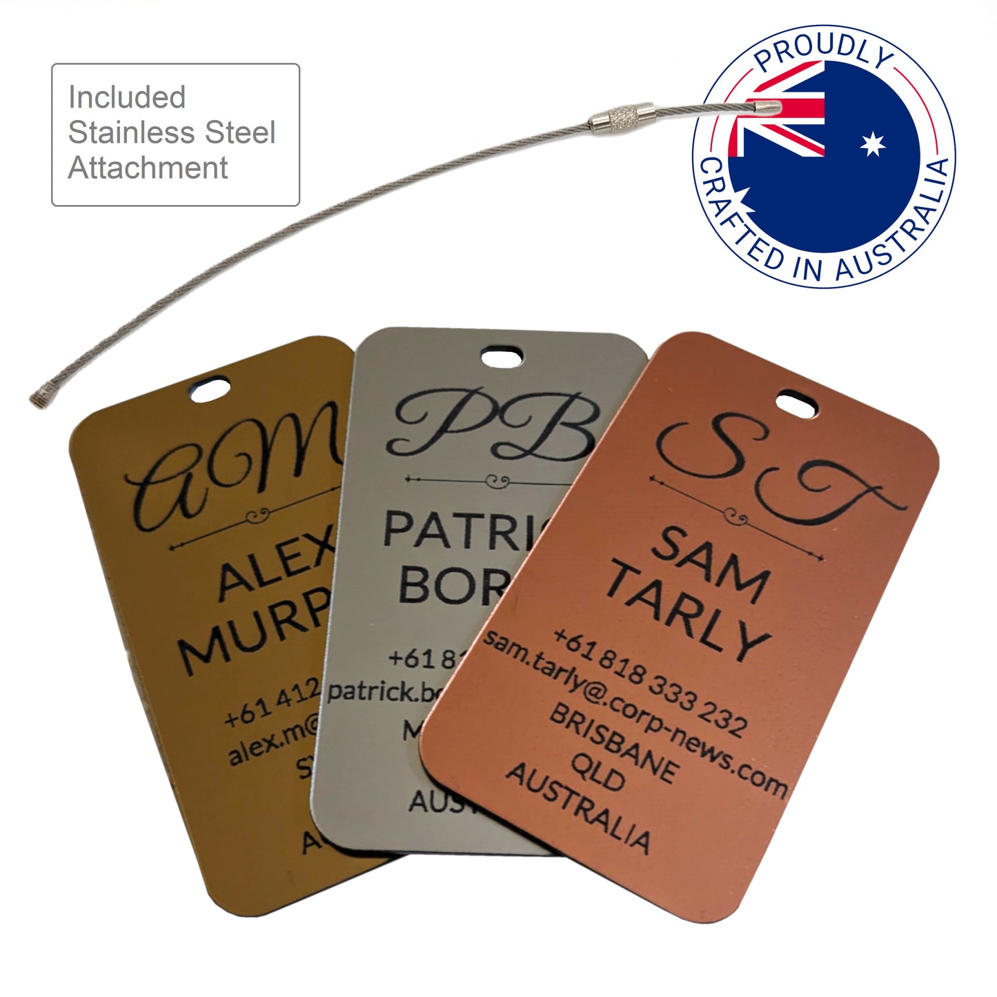 Rectangle Tag (Metal Look)