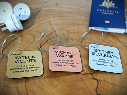 Bag Tag (Metal Look)