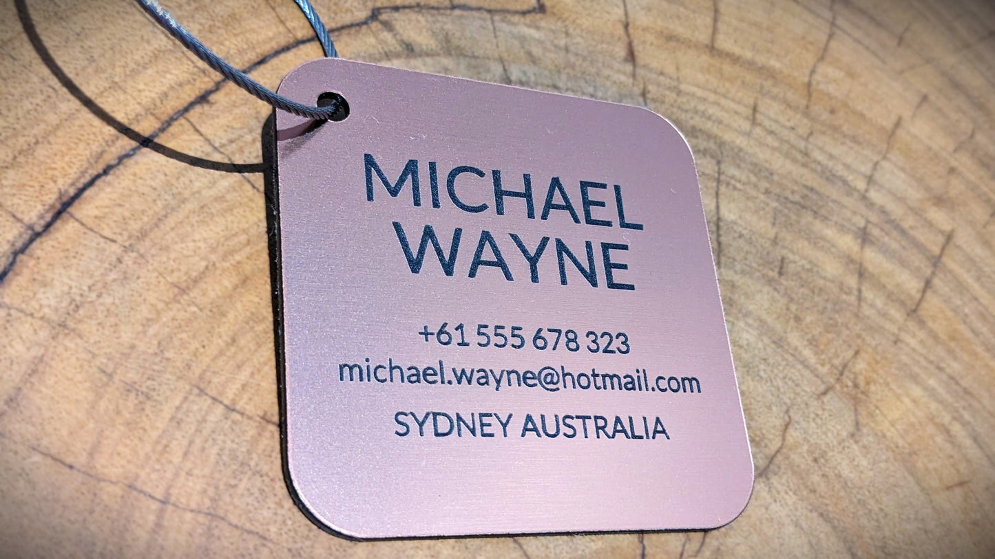 Bag Tag (Metal Look)