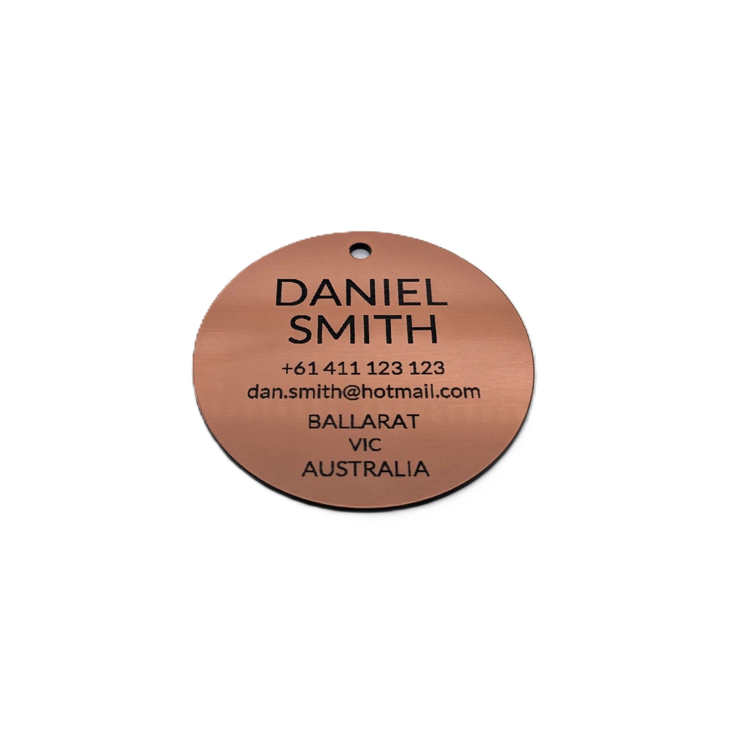 Round Tag (Metal Look)