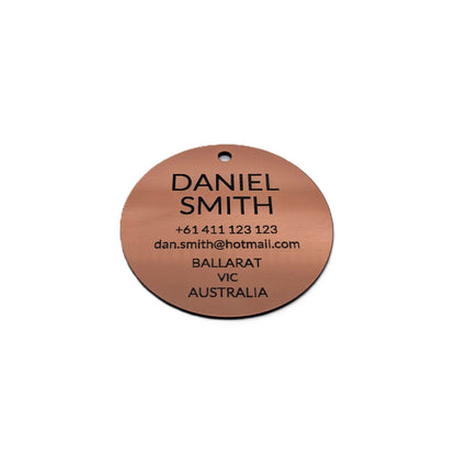 Round Tag (Metal Look)