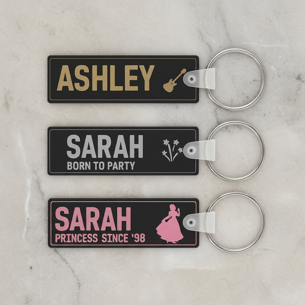 Key Tag - Matte Black