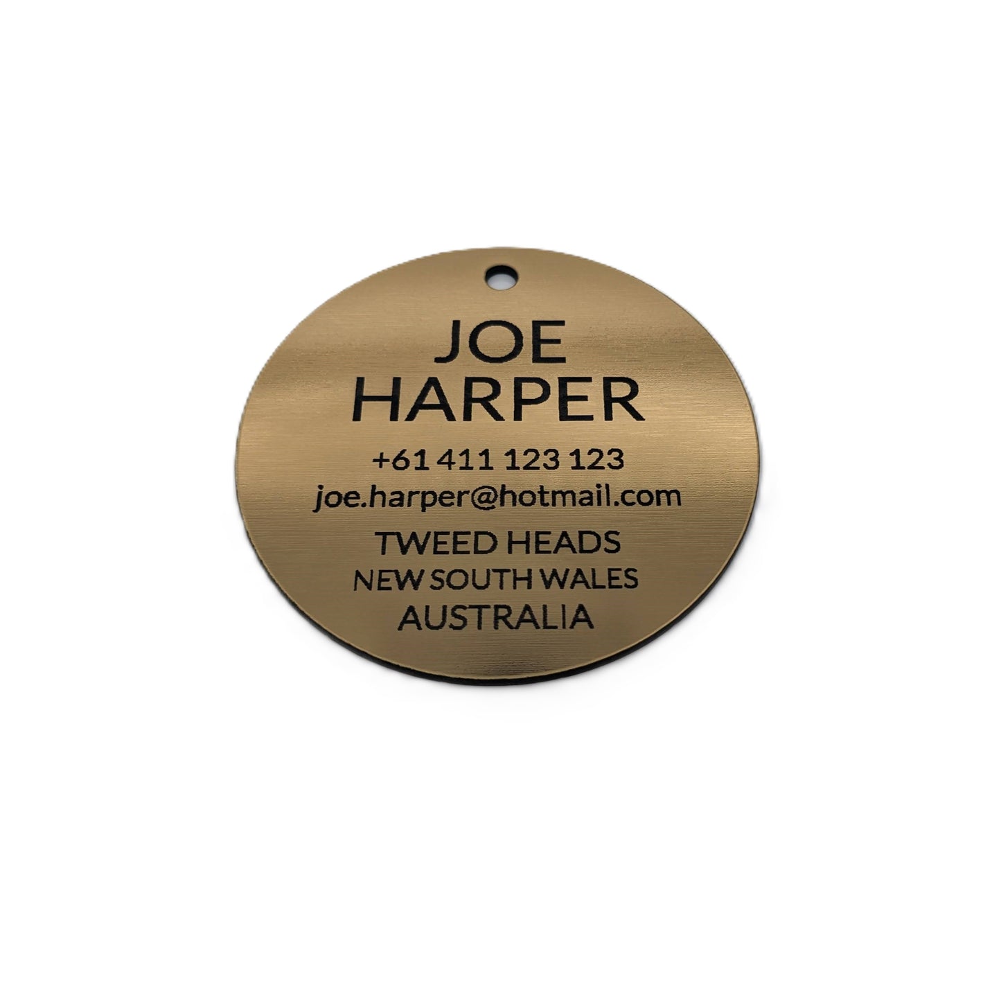 Round Tag (Metal Look)