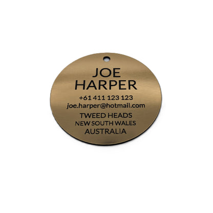 Round Tag (Metal Look)
