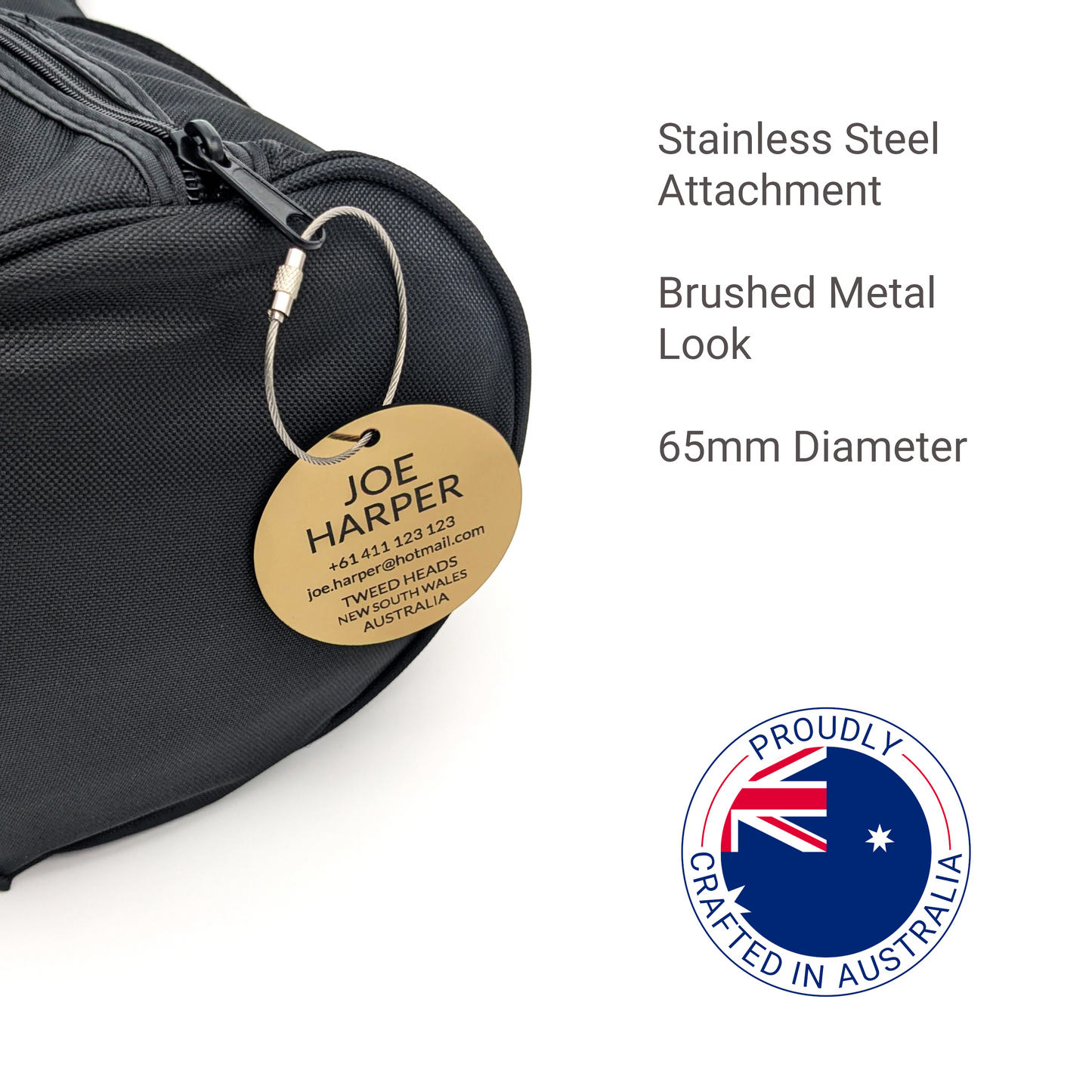 Round Tag (Metal Look)