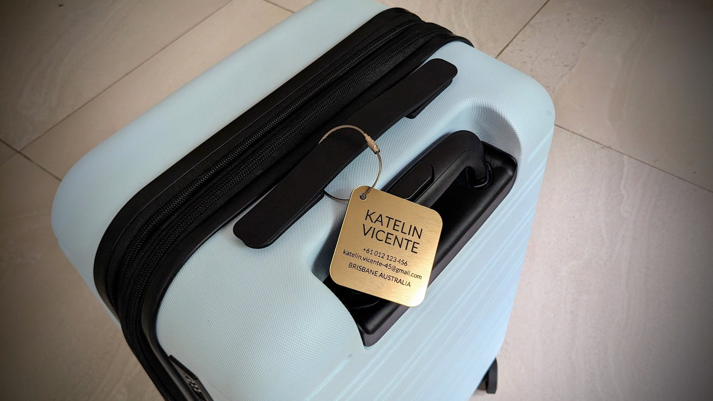 Bag Tag (Metal Look)