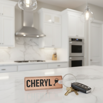Key Tag - Metal Look