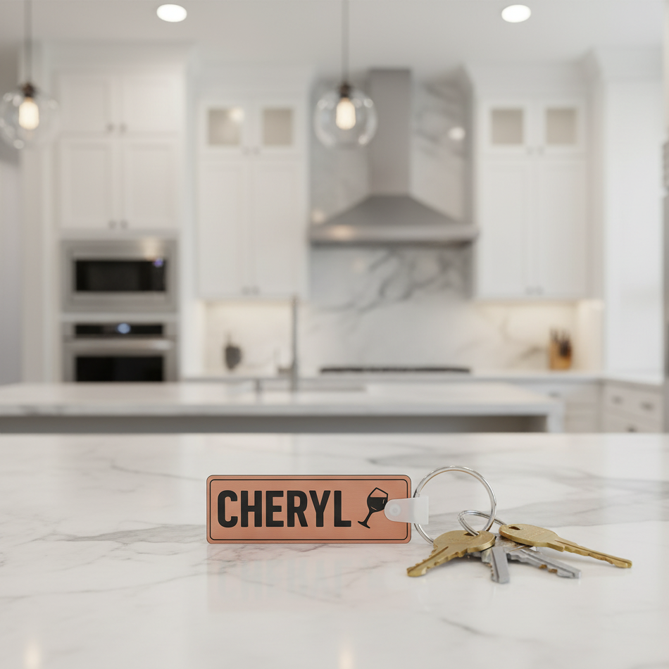 Key Tag - Metal Look