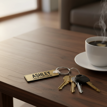 Key Tag - Metal Look