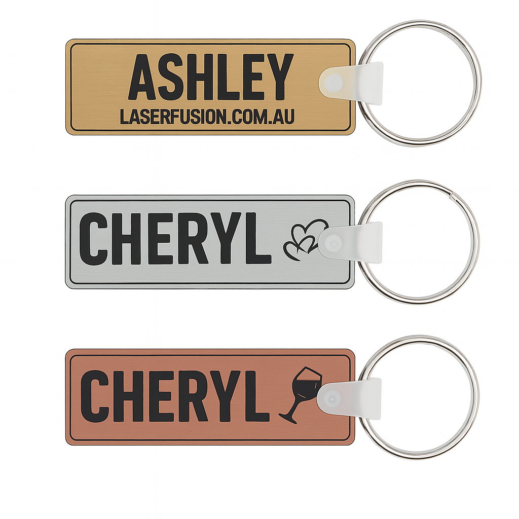 Key Tag - Metal Look