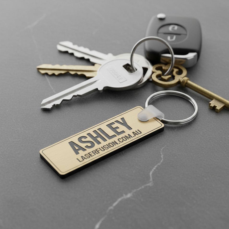 Key Tag - Metal Look