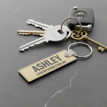Key Tag - Metal Look