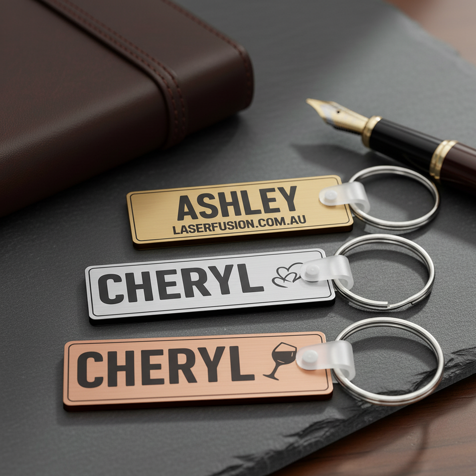 Key Tag - Metal Look