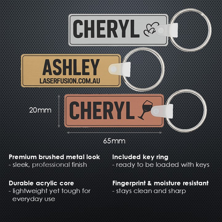 Key Tag - Metal Look