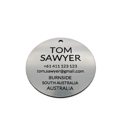 Round Tag (Metal Look)