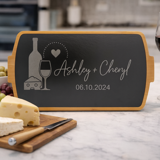 Bamboo & Slate Cheese Board